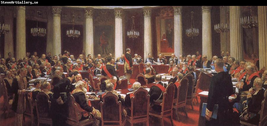 Ilia Efimovich Repin May 7, 1901 a State Council meeting